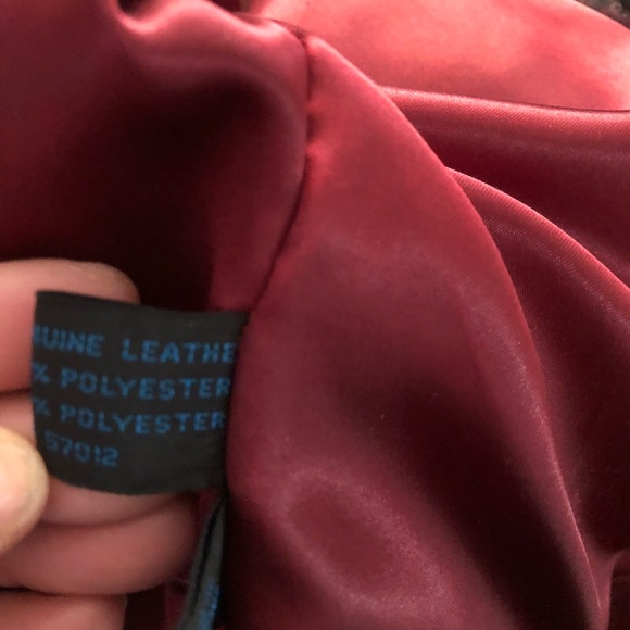 Red leather jacket - Picture 6 of 6